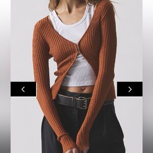 superdown
sierra knit top cardigan sweater Brown XS